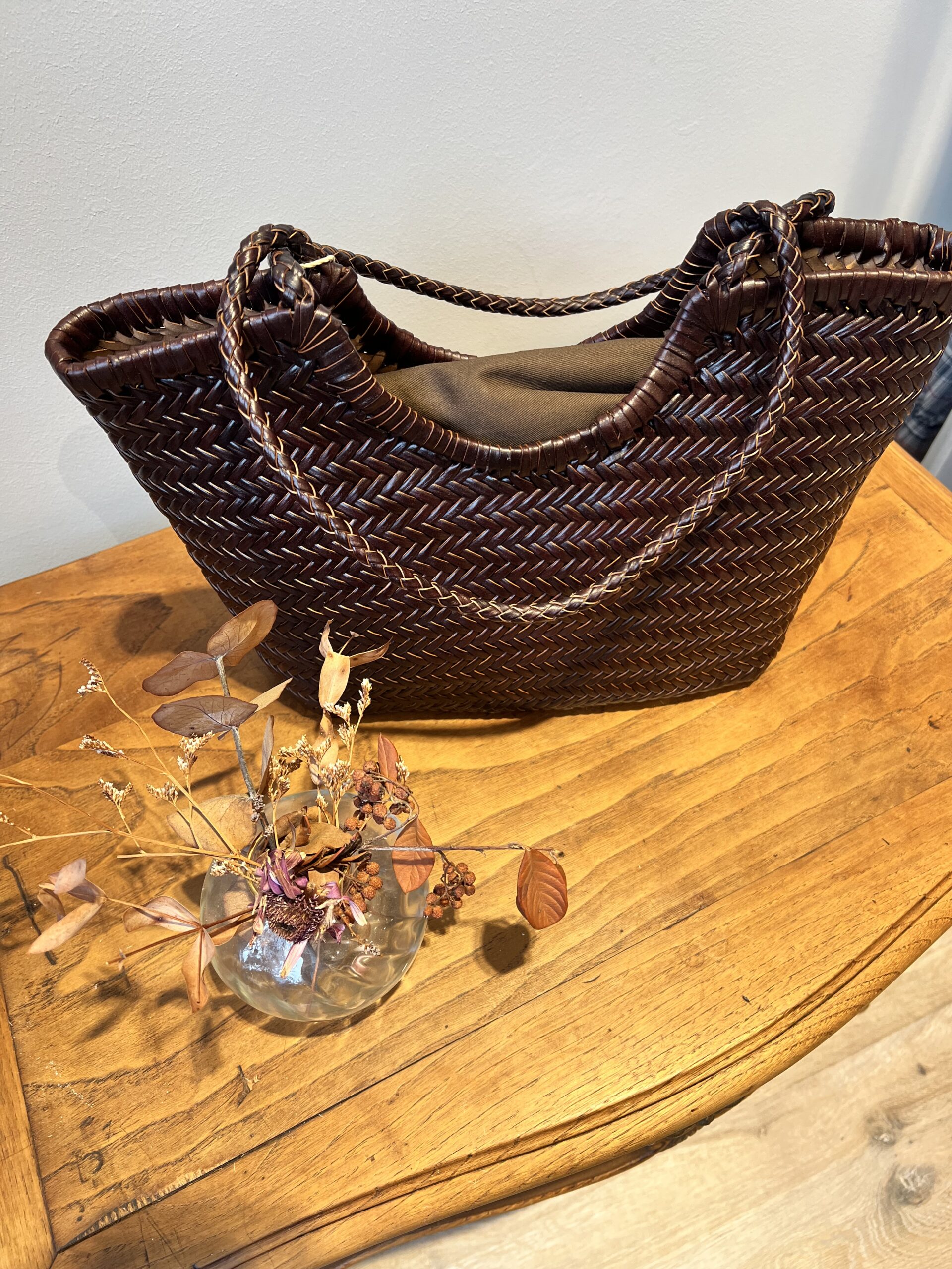 Bolso trenzado choco pequeño