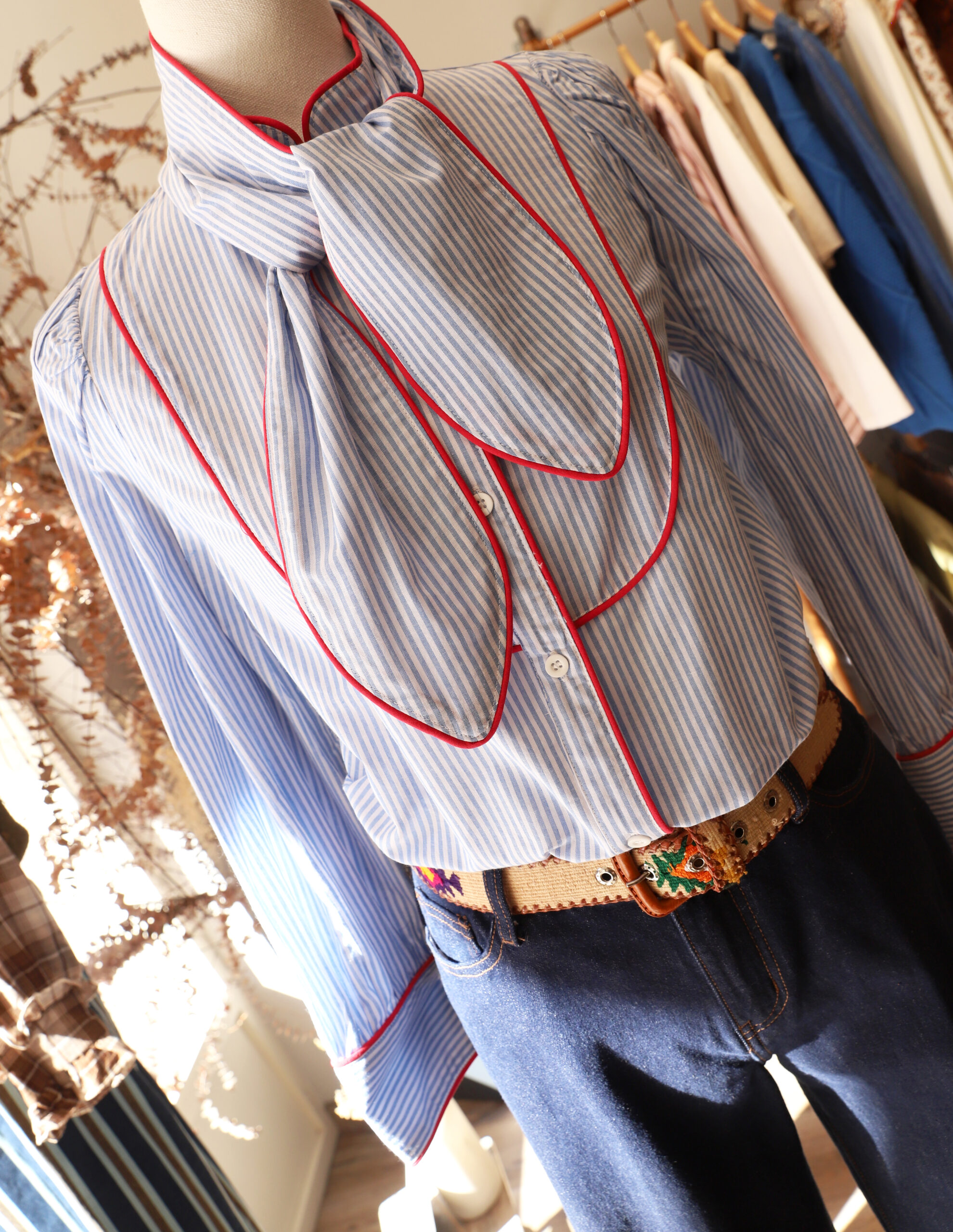 Blusa Contorno Rojo